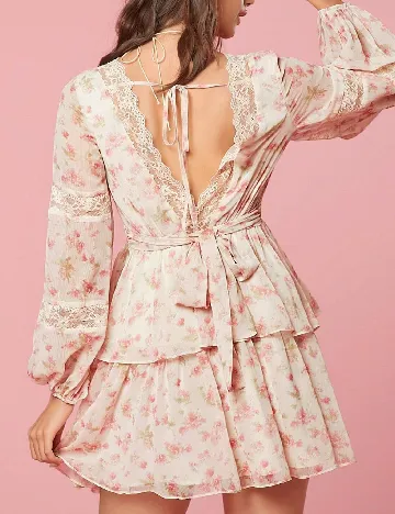 Rochie scurta SHEIN, floral print Floral print