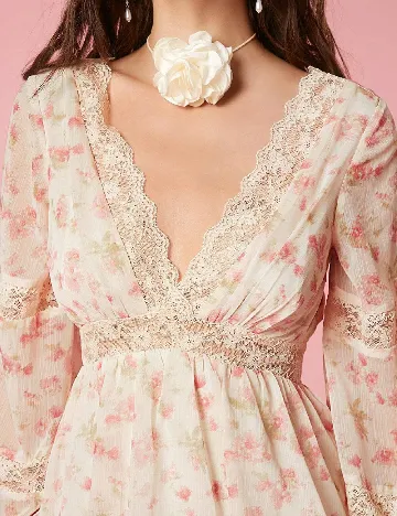 Rochie scurta SHEIN, floral print Floral print