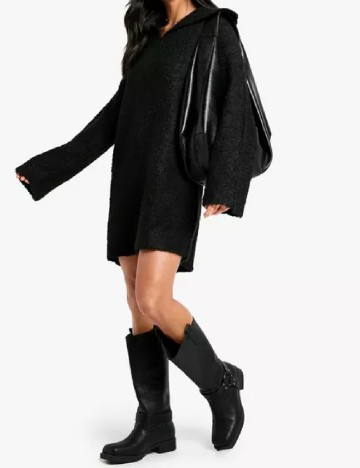 Rochie scurta Boohoo, negru
