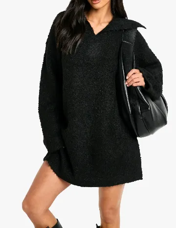 Rochie scurta Boohoo, negru Negru