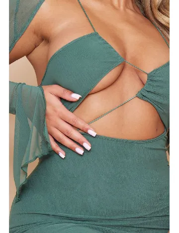 Rochie scurta PRETTYLITTLETHING, verde