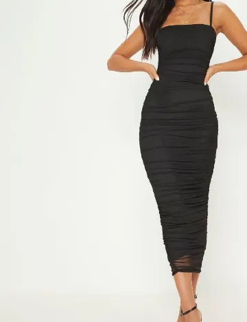 Rochie medie PRETTYLITTLETHING, negru