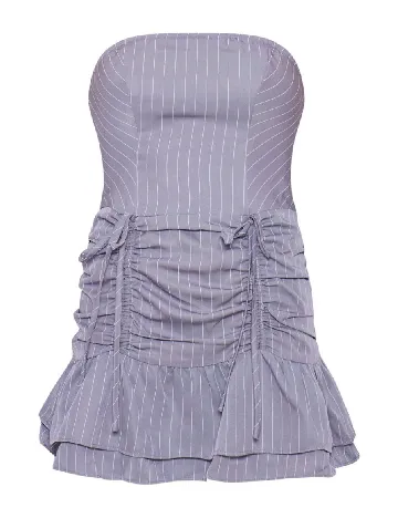 Rochie scurta PRETTYLITTLETHING, gri