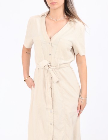 Rochie lunga Only, bej
