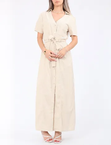 Rochie lunga Only, bej