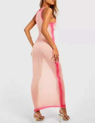 Rochie lunga Boohoo, roz