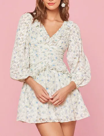 Rochie scurta SHEIN, alb Alb