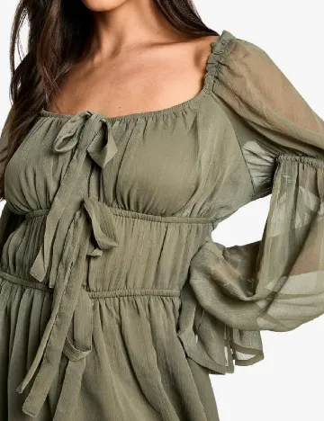 Rochie scurta Boohoo, kaki