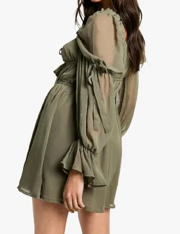 Rochie scurta Boohoo, kaki