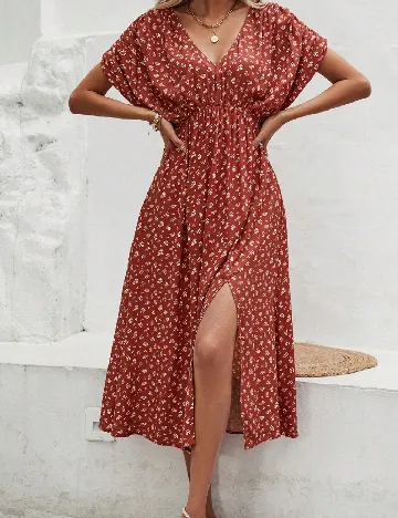 Rochie medie SHEIN, maro