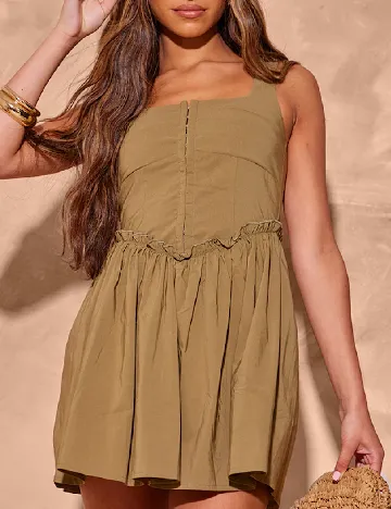 Rochie scurta PRETTYLITTLETHING, verde