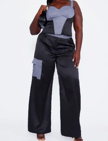 Top PRETTYLITTLETHING Plus Size, gri