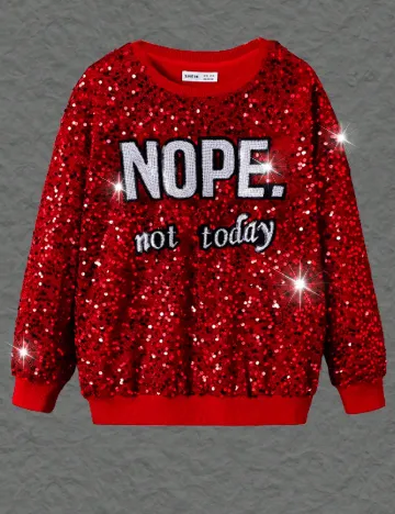 Bluza Shein Kids, rosu Rosu