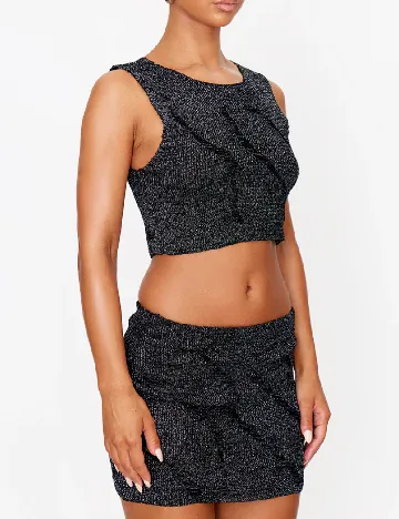 Fusta PRETTYLITTLETHING, negru