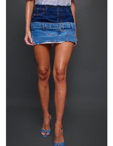 Fusta PRETTYLITTLETHING, albastru
