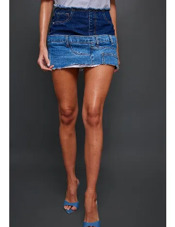 Fusta PRETTYLITTLETHING, albastru Albastru