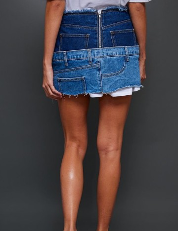Fusta PRETTYLITTLETHING, albastru