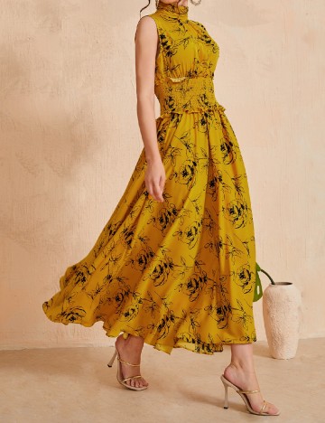 Rochie lunga SHEIN, mustar