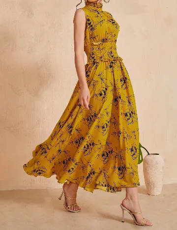 Rochie lunga SHEIN, mustar