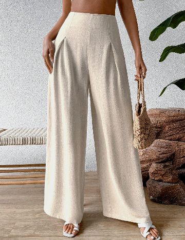 Pantaloni SHEIN, crem