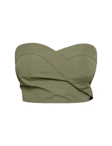 Top PRETTYLITTLETHING, verde