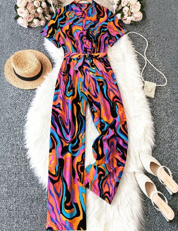 Salopeta SHEIN CURVE, mix culori