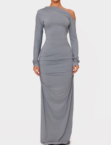 Rochie lunga PRETTYLITTLETHING, gri