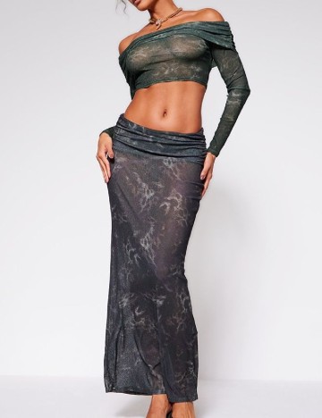 Top PRETTYLITTLETHING, verde