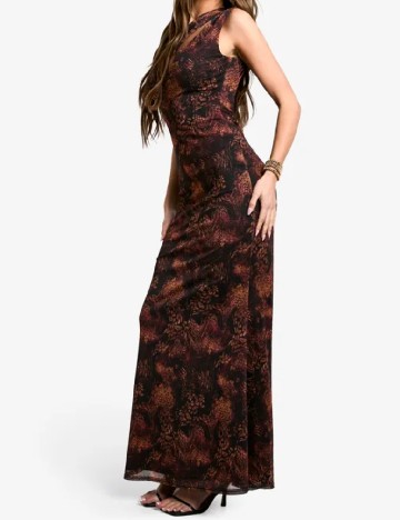 Rochie lunga Boohoo, maro
