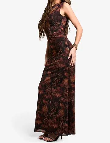 Rochie lunga Boohoo, maro Maro