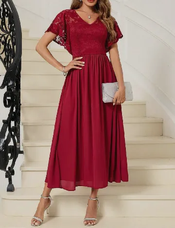 Rochie medie SHEIN, rosu Rosu