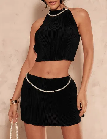 Fusta PRETTYLITTLETHING, negru