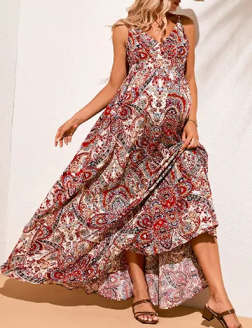 Rochie lunga SHEIN Maternity, mix culori