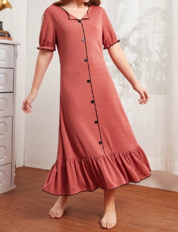 Rochie de noapte Shein Kids, roz