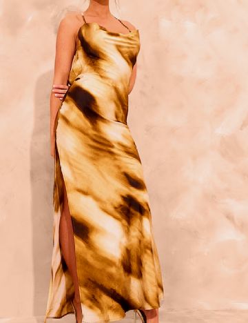 Rochie lunga PRETTYLITTLETHING, maro