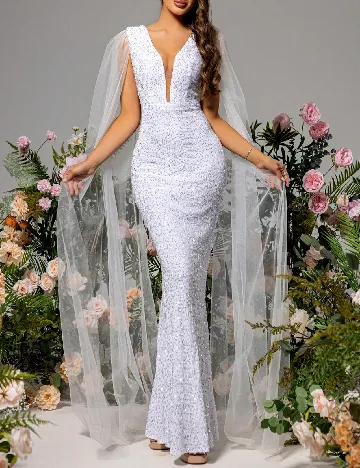 Rochie lunga Love&Lemonade, alb