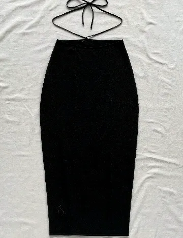 Fusta de plaja SHEIN, negru