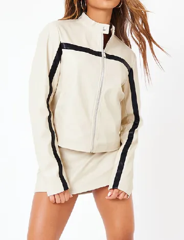 Fusta PRETTYLITTLETHING, crem