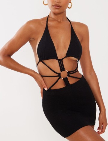 Rochie scurta PRETTYLITTLETHING, negru