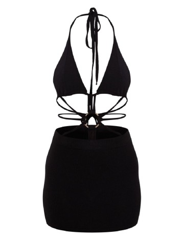Rochie scurta PRETTYLITTLETHING, negru