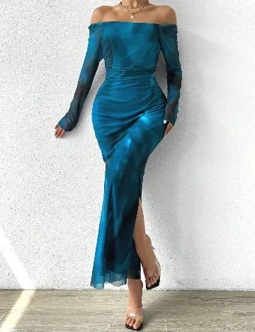 Rochie lunga SHEIN, albastru
