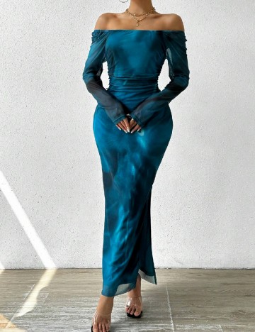 Rochie lunga SHEIN, albastru
