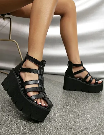 Sandale SHEIN, negru