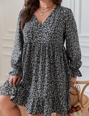 Rochie scurta SHEIN CURVE, negru