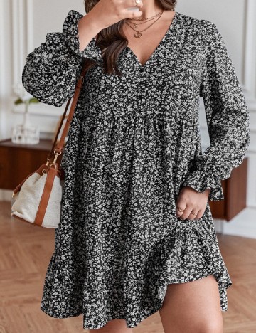 Rochie scurta SHEIN CURVE, negru