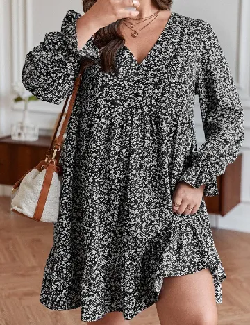 Rochie scurta SHEIN CURVE, negru