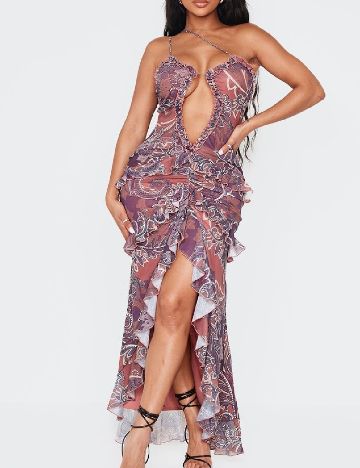 Rochie lunga PRETTYLITTLETHING, mix culori