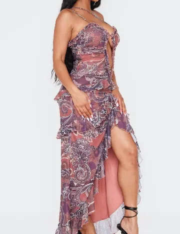 Rochie lunga PRETTYLITTLETHING, mix culori Maro