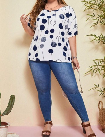 Bluza Emery Rose Curve, alb