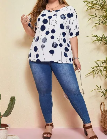 Bluza Emery Rose Curve, alb